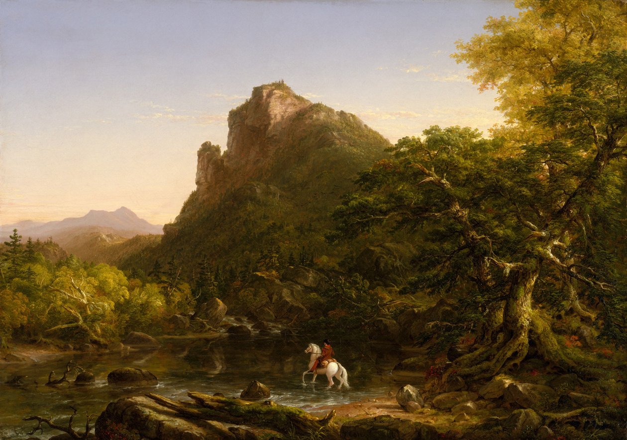 Horský brod od Thomas Cole