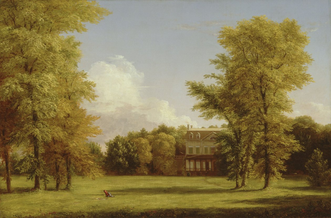 Zámek Van Rensselaer od Thomas Cole