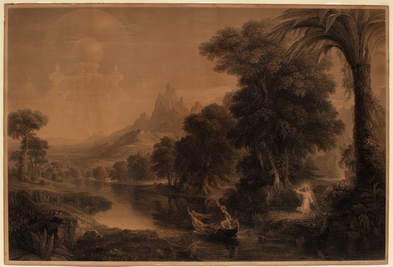 Cesta života, II, mládí od Thomas Cole