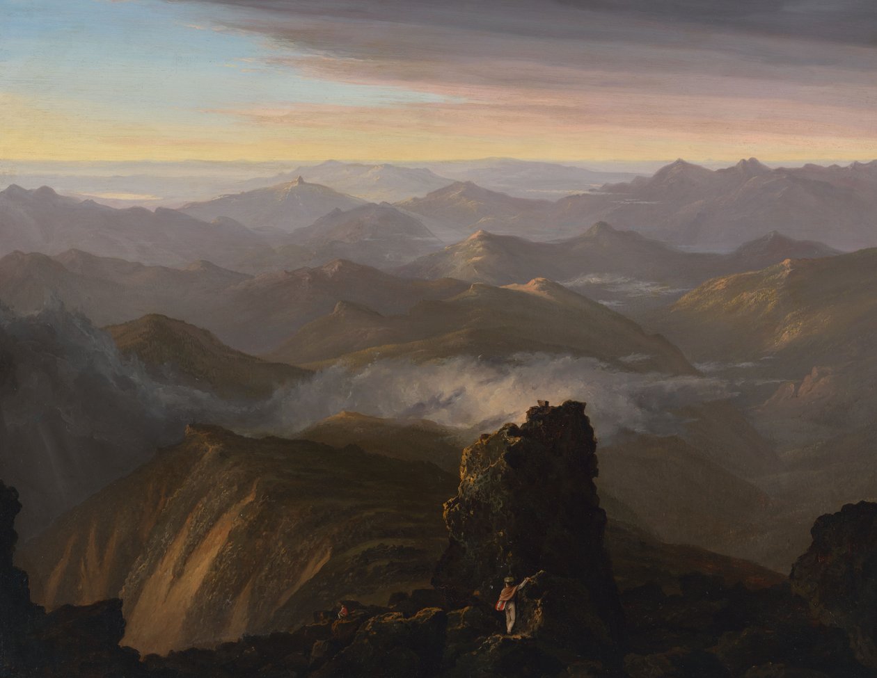 Pohled z blízkosti vrcholu Mount Washington, N.H. od Thomas Cole