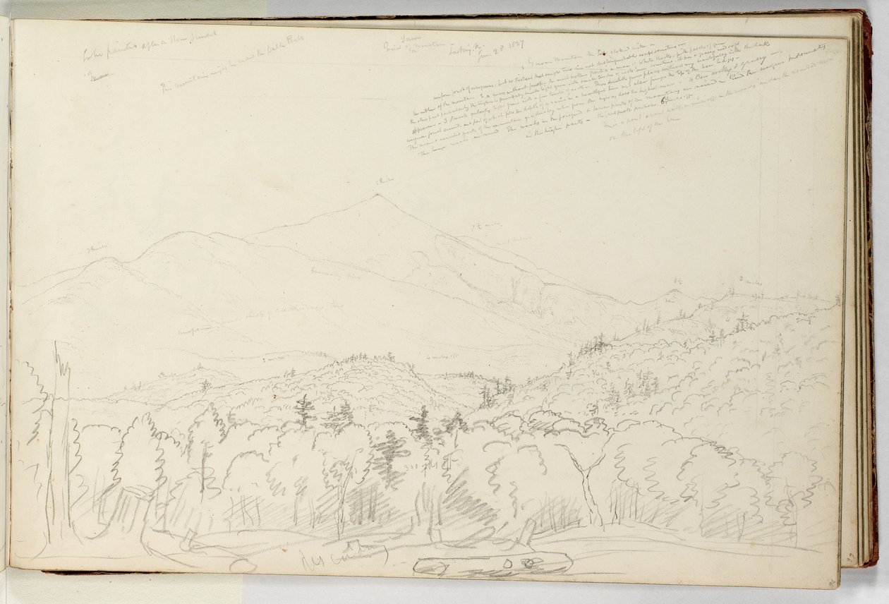 Pohled na horu Schroon při pohledu na sever 28. června od Thomas Cole