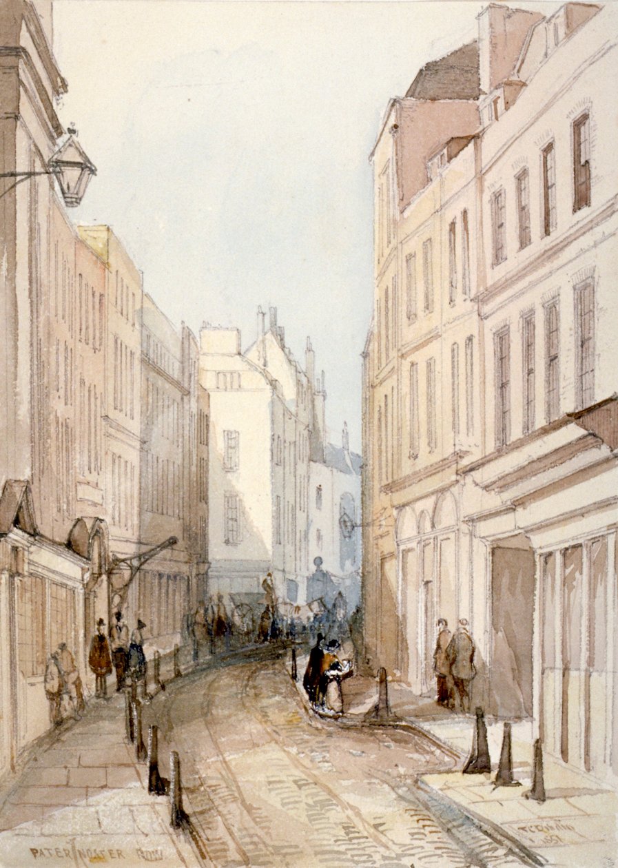 Paternoster Row, City of London, 1851 od Thomas Colman Dibdin