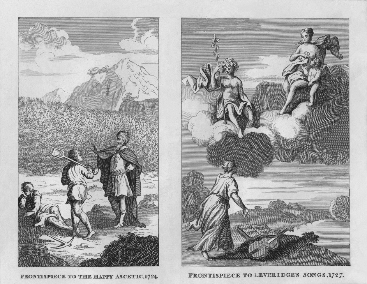 Šťastný asketa, 1724, a Leveridgeovy písně, 1727, 1809, 1827. od Thomas Cook