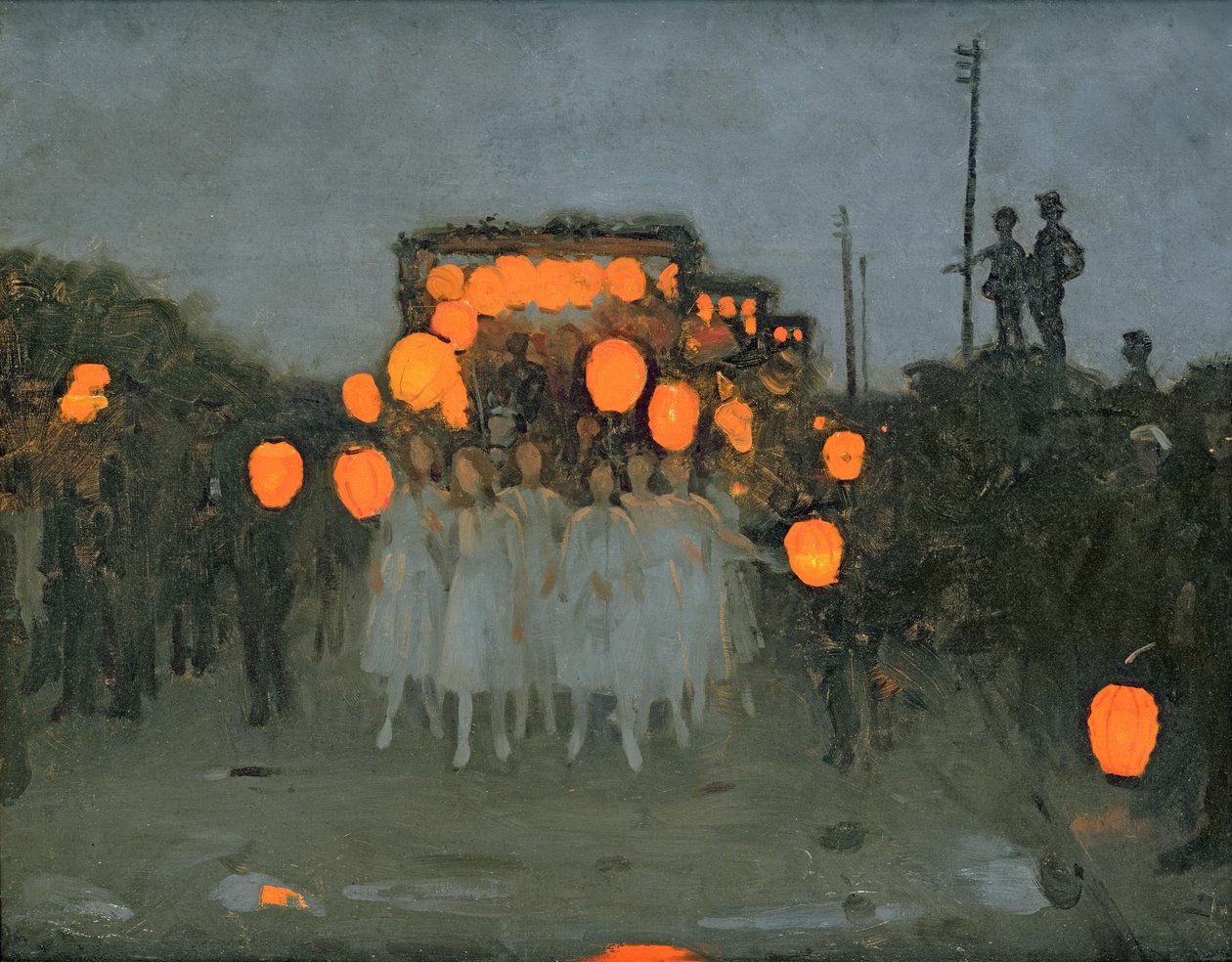 Lucernový průvod kolem roku 1918 od Thomas Cooper Gotch