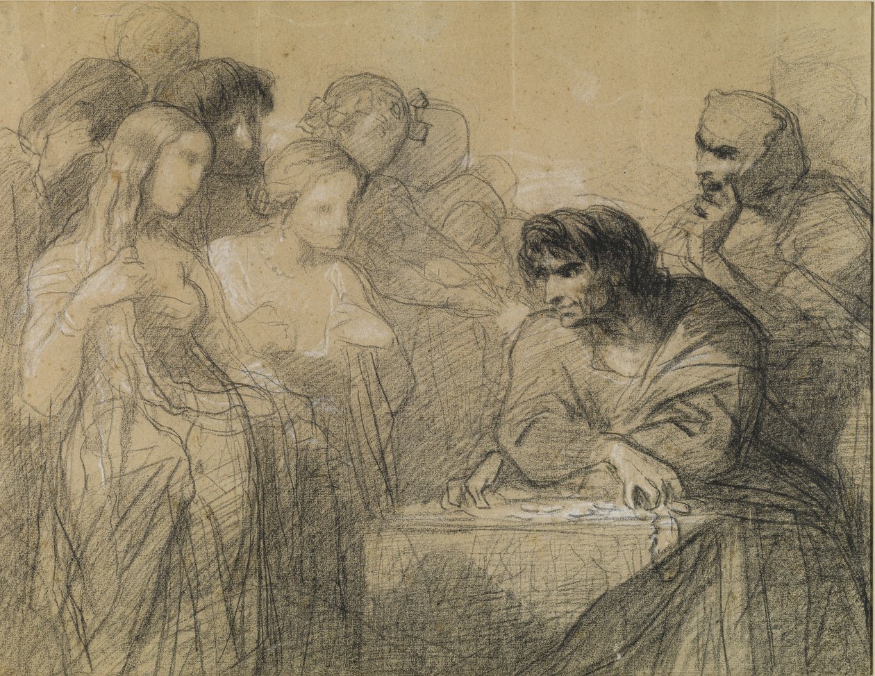 Láska ke zlatu (Žízeň po zlatě) (studie) od Thomas Couture
