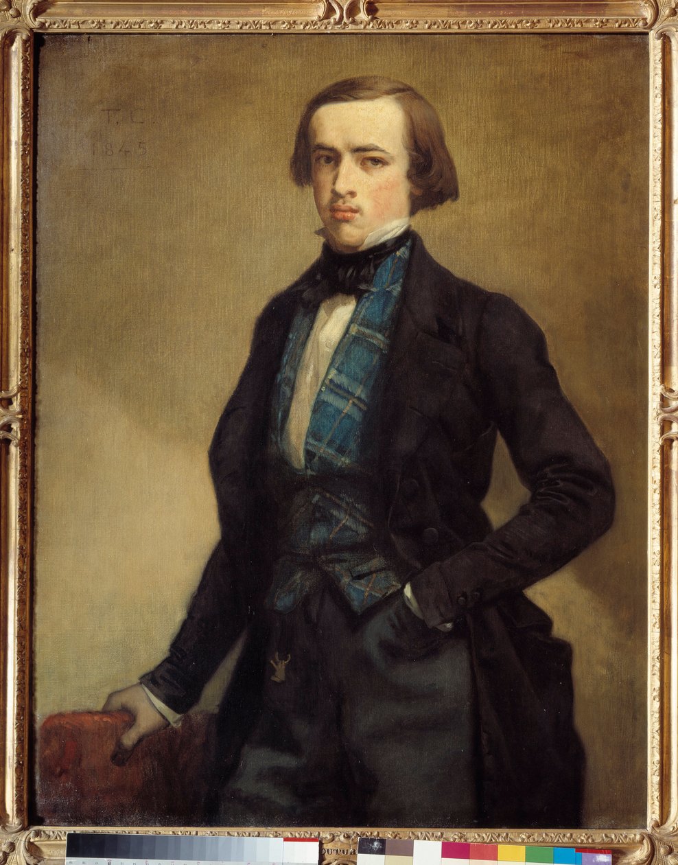 Portrét Adolpha Moreaua (1800-1859) otce Etienna Moreau-Nelatona (Moreau Nelaton) Obraz Thomas Couture (1815-1879) Sun. 1,16 x 0,89 m od Thomas Couture