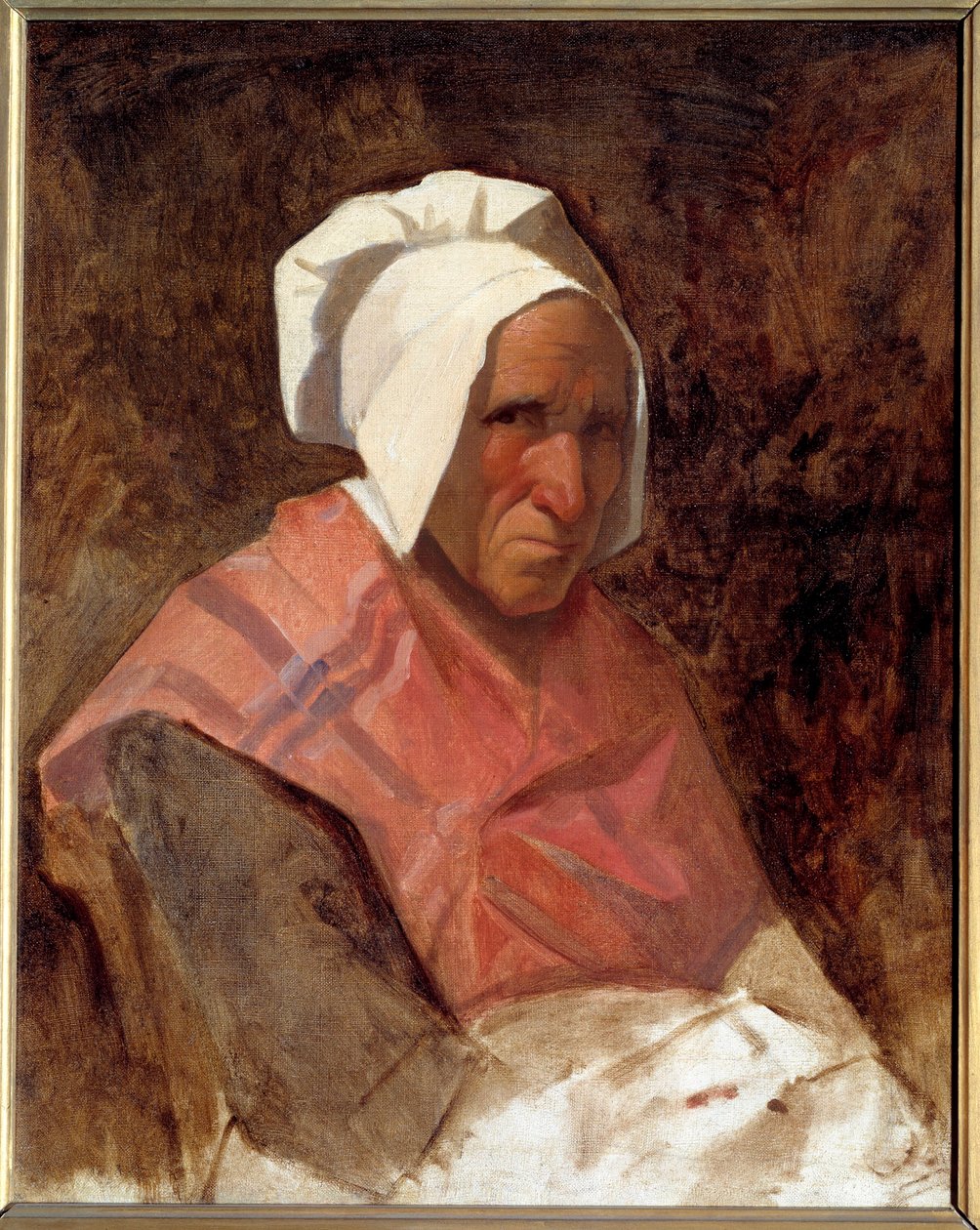 Portrét Marie Simonetové Malba Thomase Couturea (1815-1879) 1836 Sun. 0,65x0,53 m od Thomas Couture