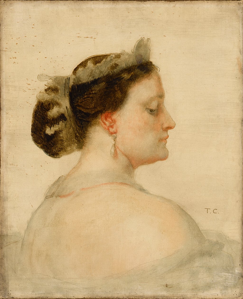 Portrét Mathilde Bonaparte 1820-1904, francouzské princezny od Thomas Couture