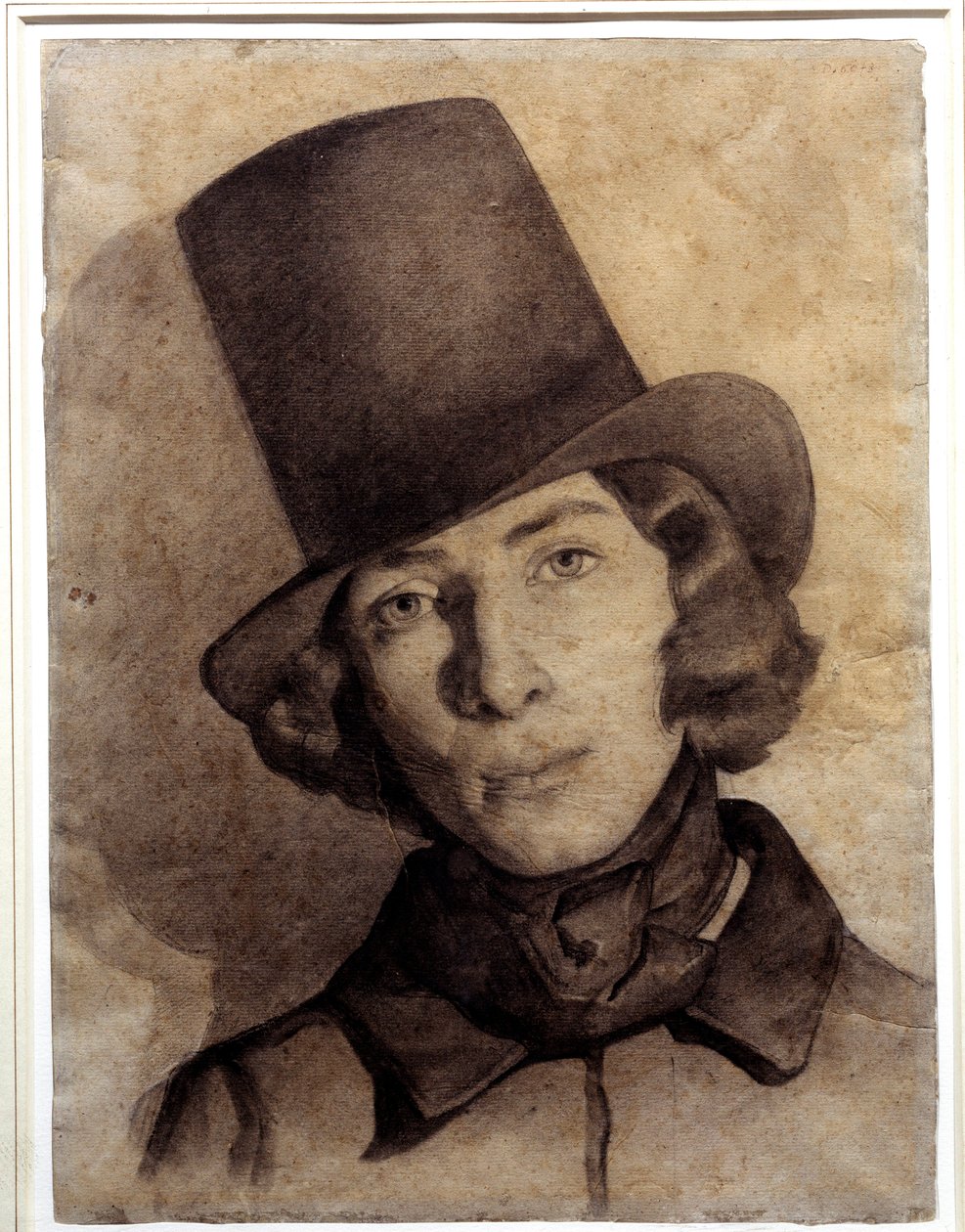 Portrét Maurice Sanda (1823-1889), syna George Sanda, 21 let - Nedatovaná kresba Thomas Couture (1815-1879) - tato kresba byla dlouhou dobu považována za kresbu jeho matky George Sand, Musee de la Vie Romantika, Paříž od Thomas Couture