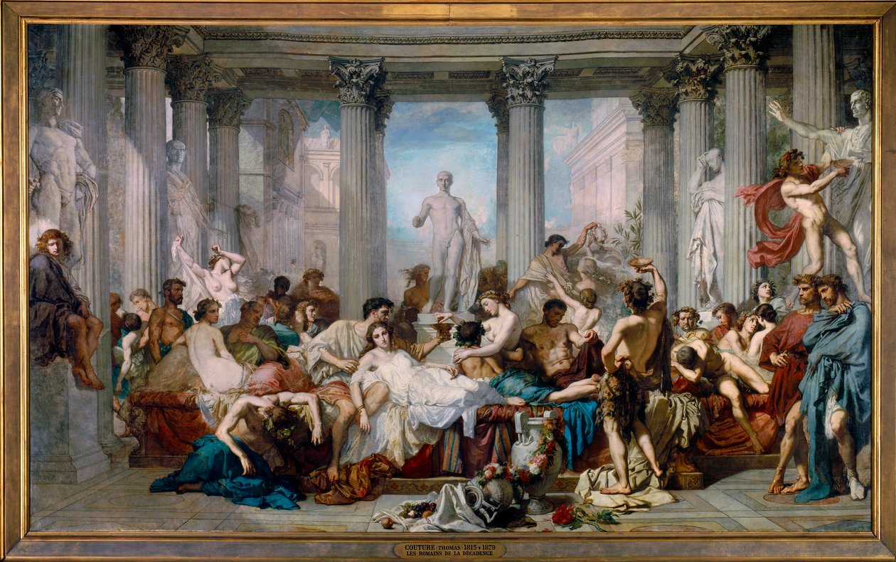 Římané dekadence od Thomas Couture