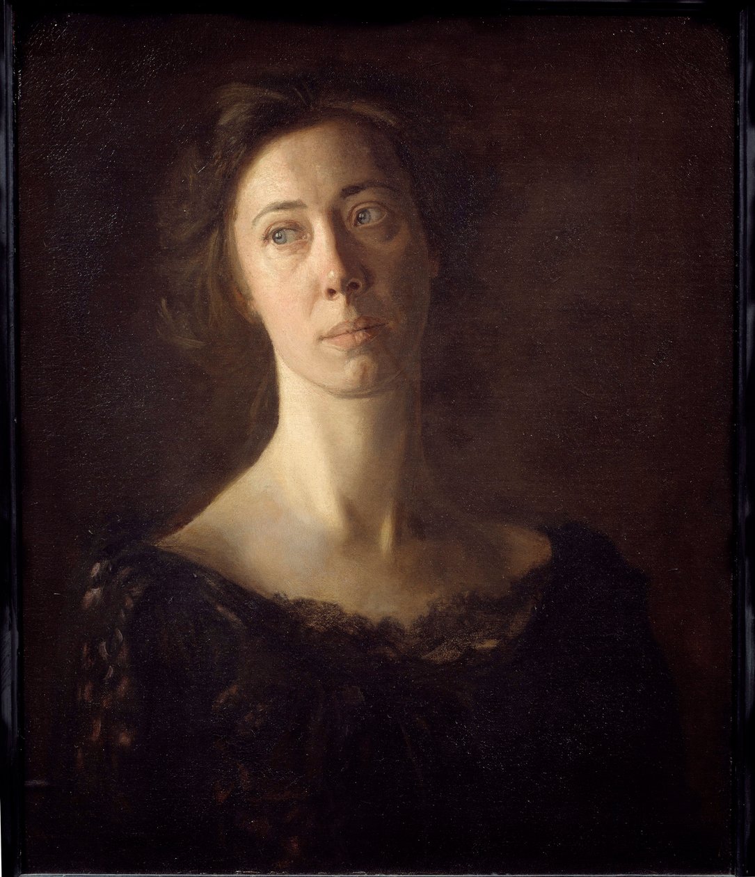 Portrét Clary (Clara J. Mather) Obraz Thomas Cowperthwaite Eakins (1844-1916) (např. hořký.) 20. století Sun. 0,61x0,51 m Paříž, musee d
