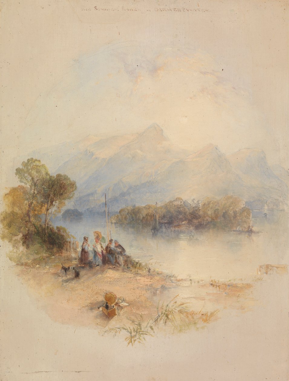 Letní Bower, Derwent Water od Thomas Creswick