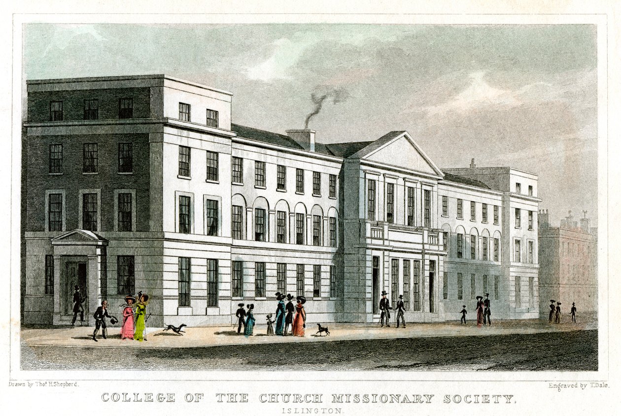 College of the Church Missionary Society, Islington, Londýn, 1827. od Thomas Dale