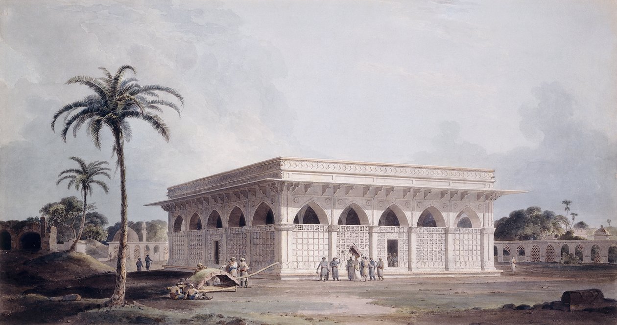 Šedesátý čtvrtý pilíř Nizamuddin, Dillí, od Thomas Daniell