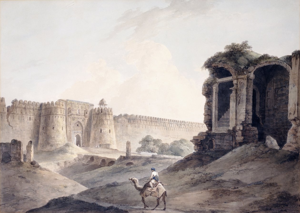 Purana Quila, Dillí, od Thomas Daniell