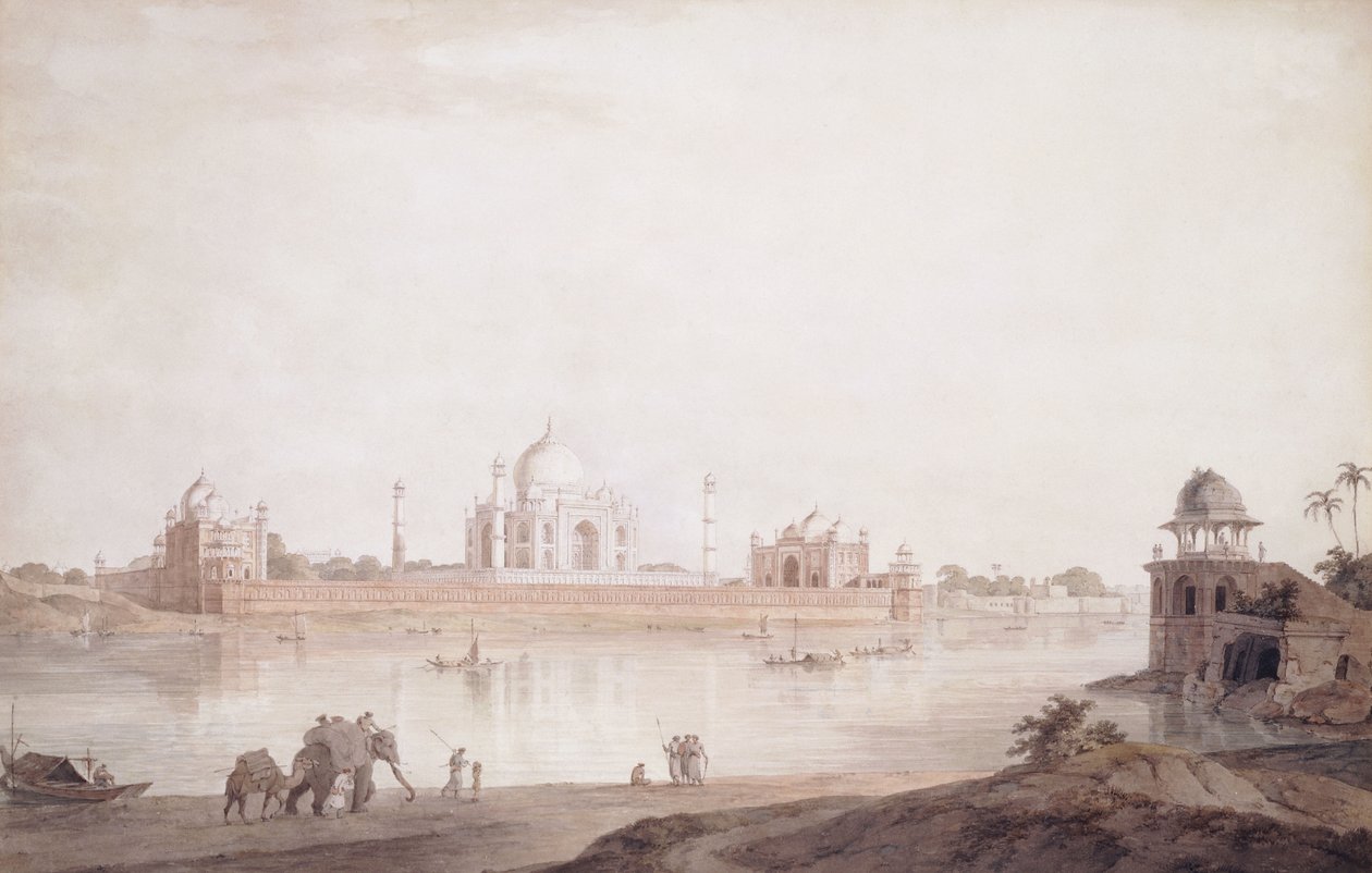 Taj Mahal, Agra, Uttar Pradesh, 1789 od Thomas Daniell