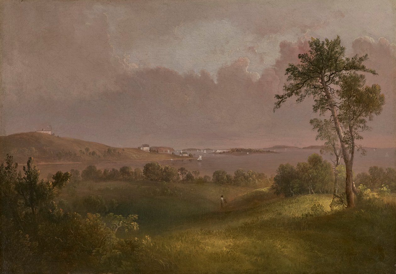 Pohled na Boston Harbour z Dorchester Heights od Thomas Doughty