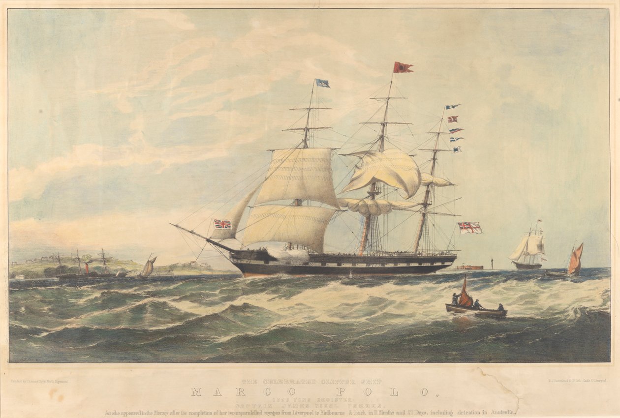 Slavná loď Clipper Marco Polo od Thomas Dove
