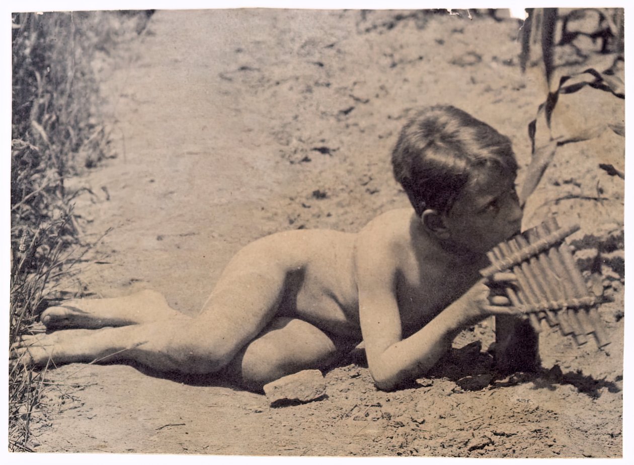 Studie Bena Crowella pro Arcadia, c. 1883. od Thomas Eakins