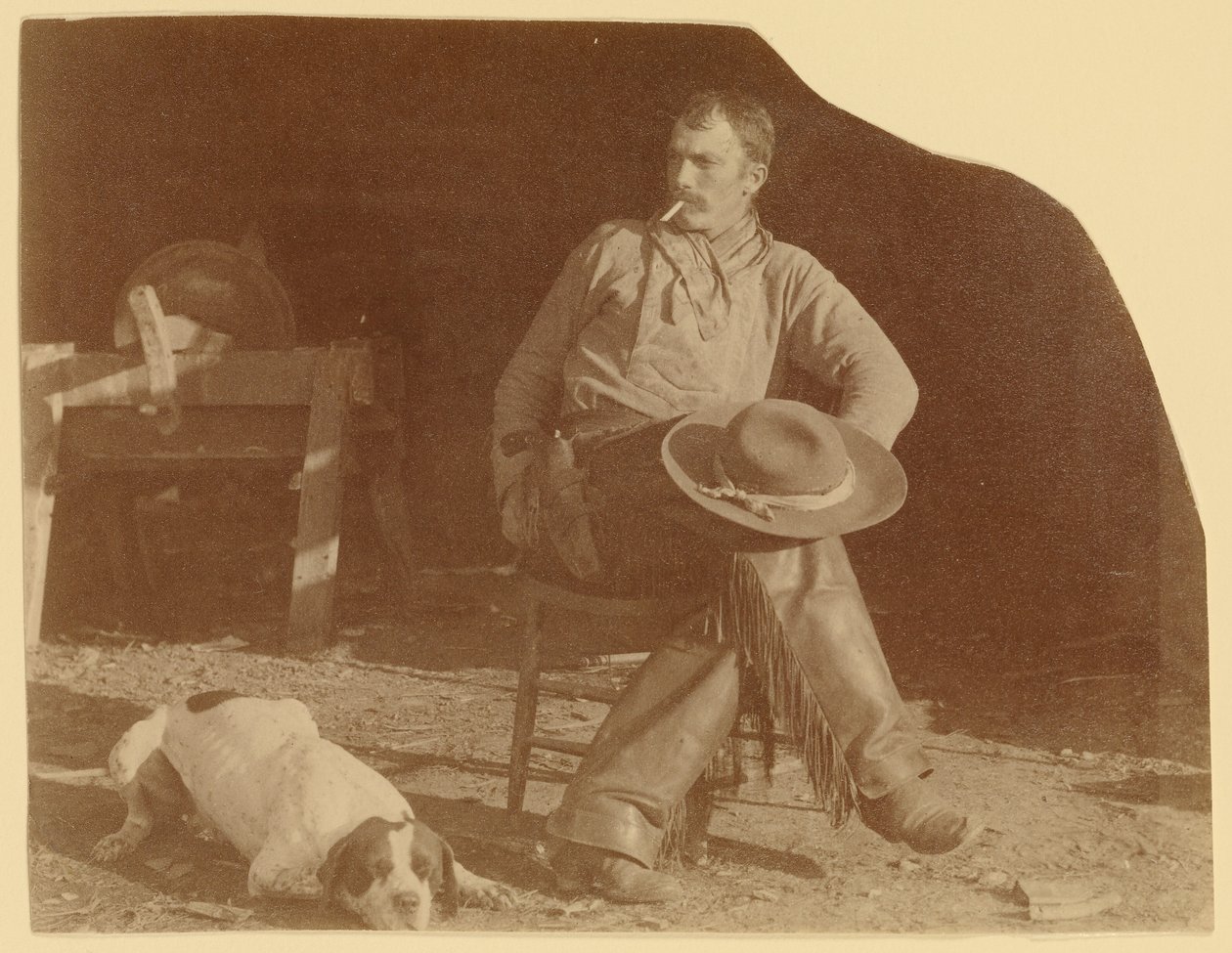 [Kovboj na ranči B-T, území Missouri] od Thomas Eakins