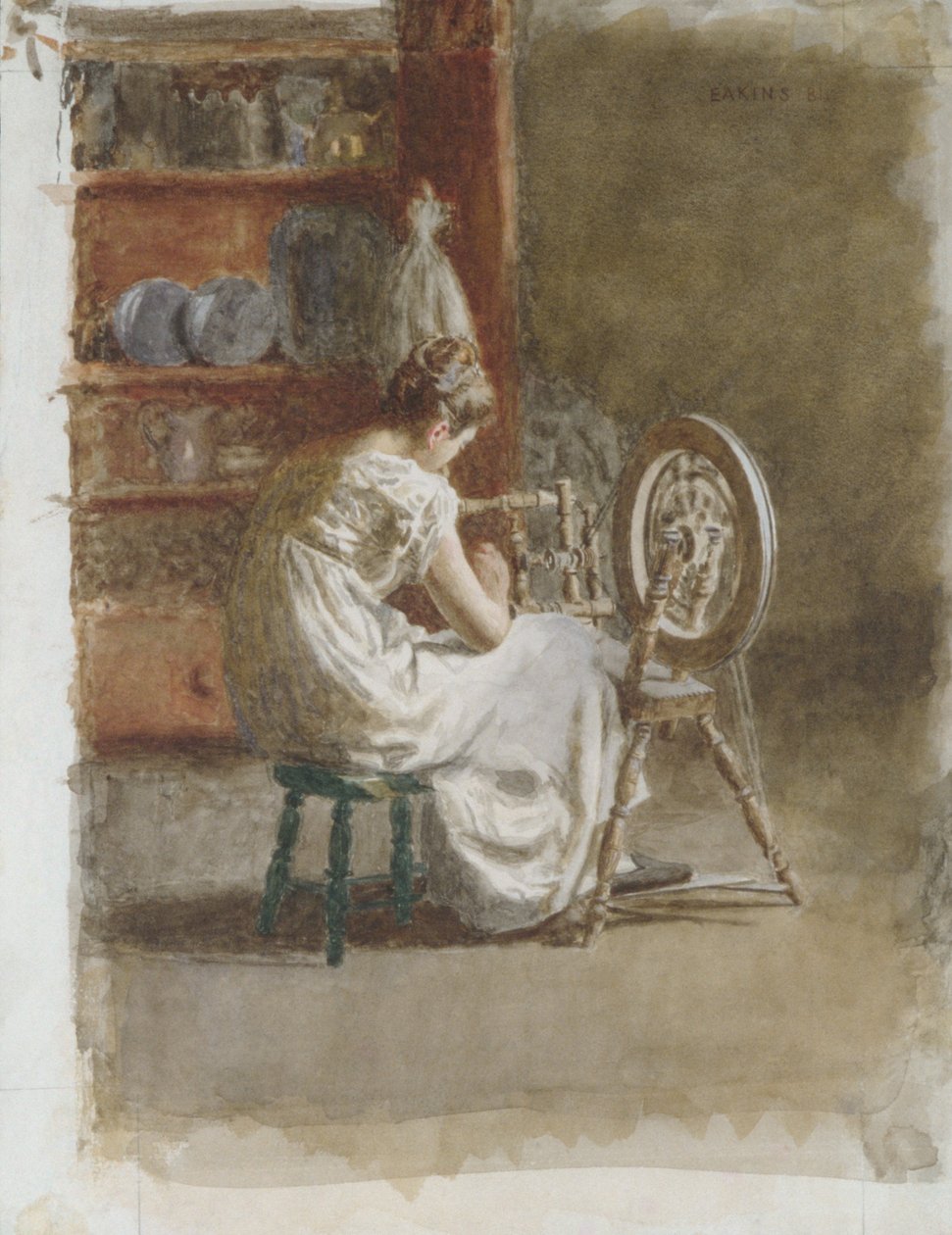 Domácí tkanina od Thomas Eakins