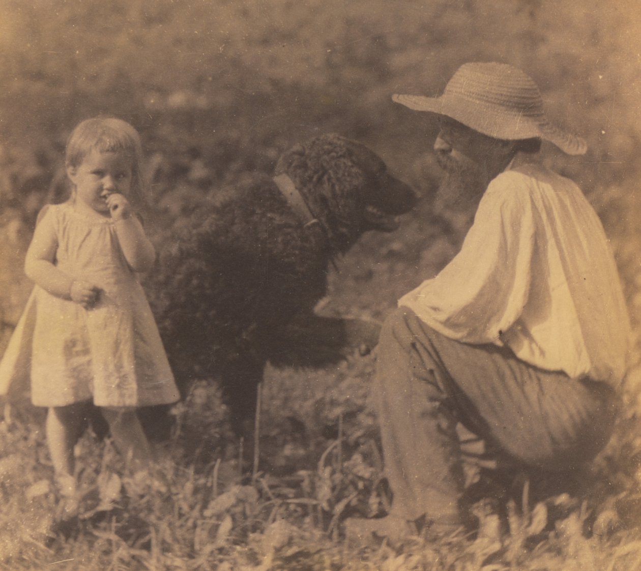[Katie Crowell, William J. Crowell a „Piero?“] od Thomas Eakins
