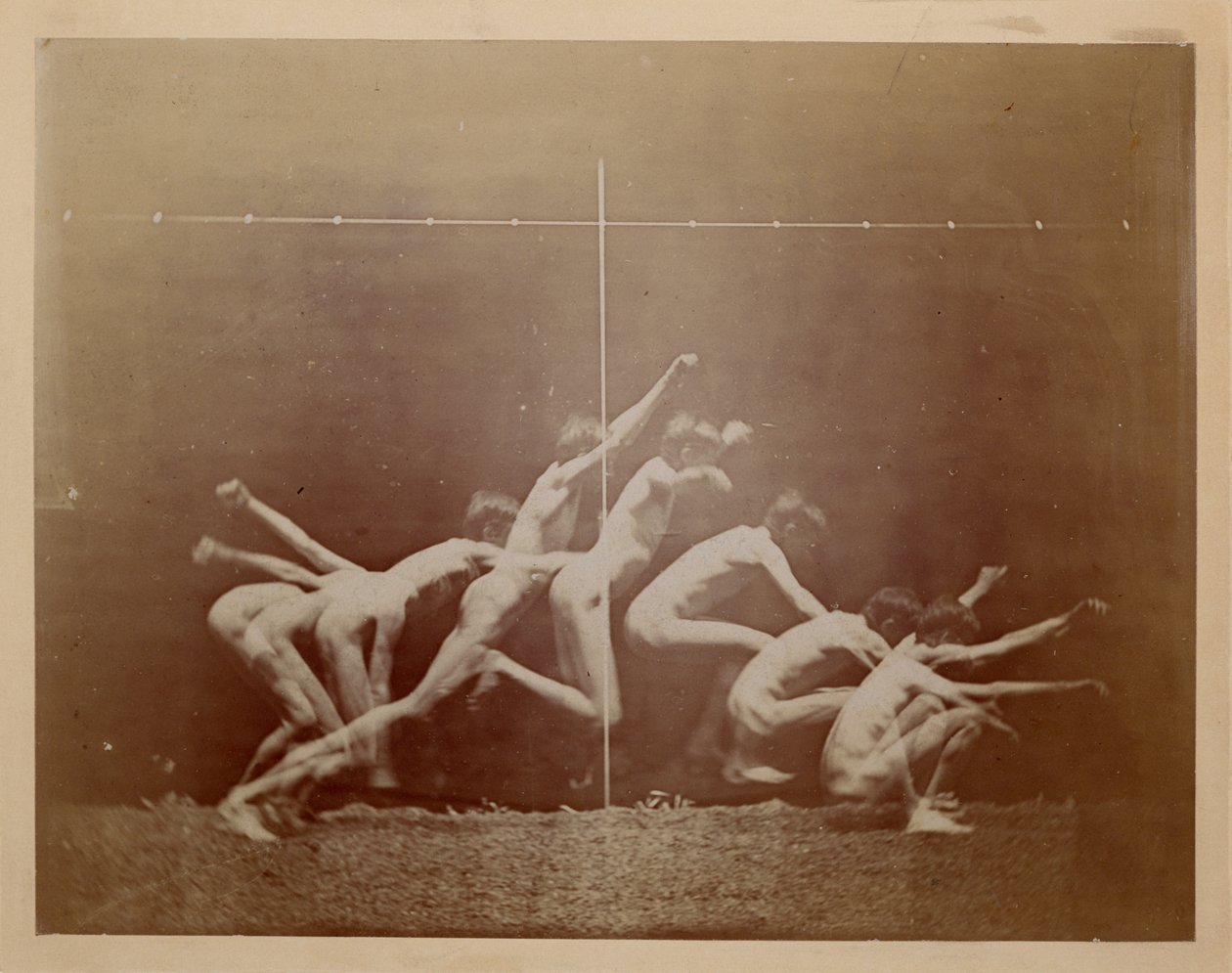 Mareyovy kolové fotografie neidentifikovaného modelu od Thomas Eakins