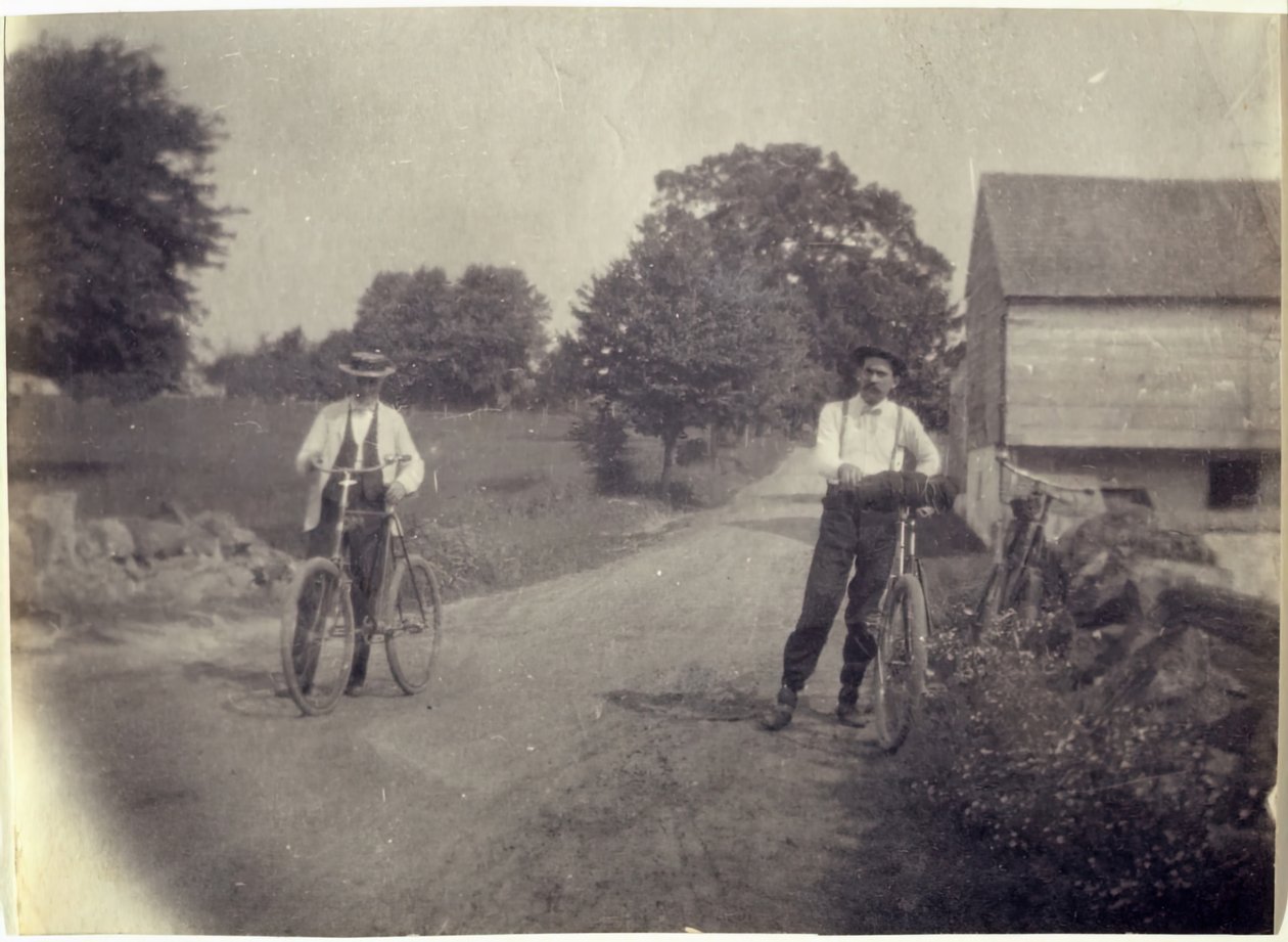 Samuel Murray a Benjamin Eakins na kolech, c. 1895-1899. od Thomas Eakins