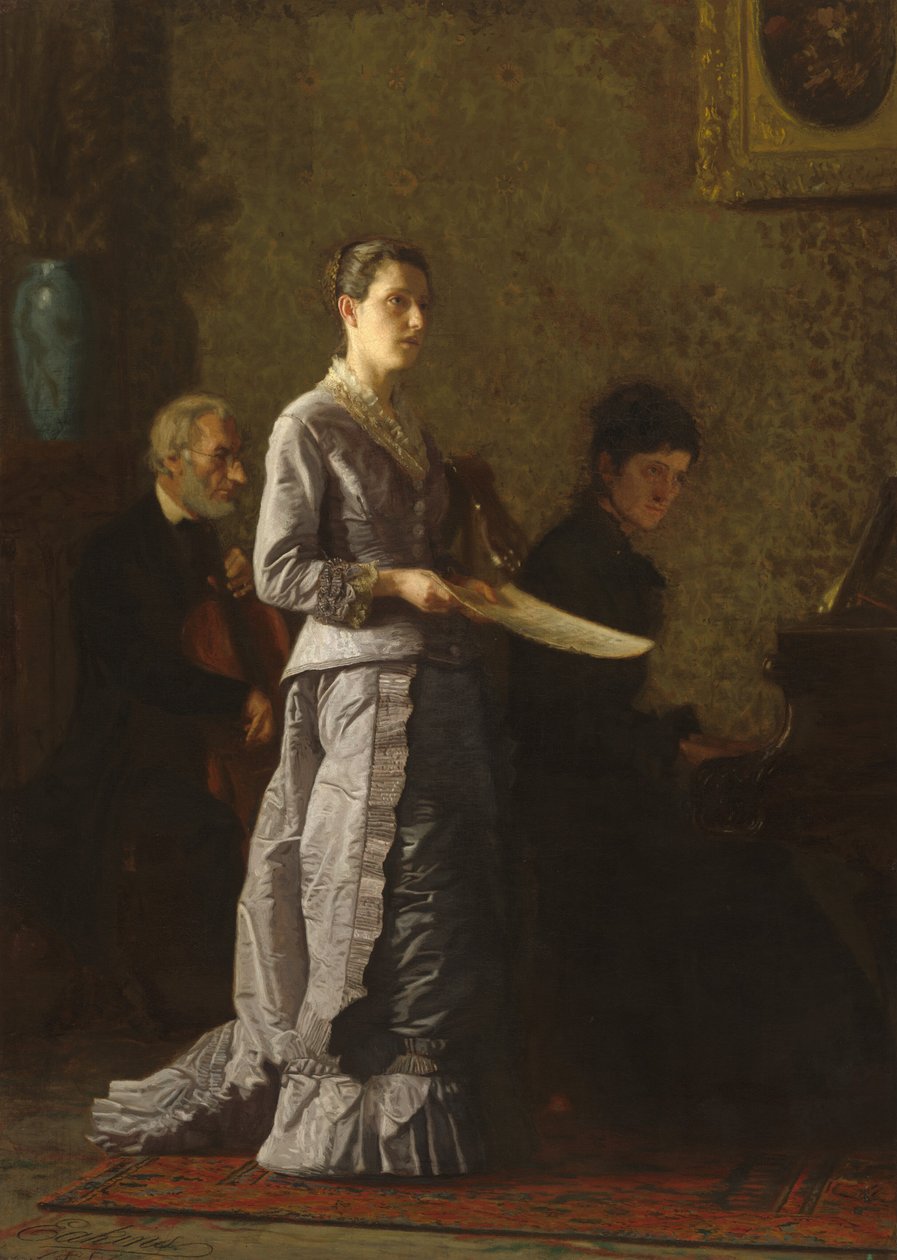 Zpívání patetické písně od Thomas Eakins