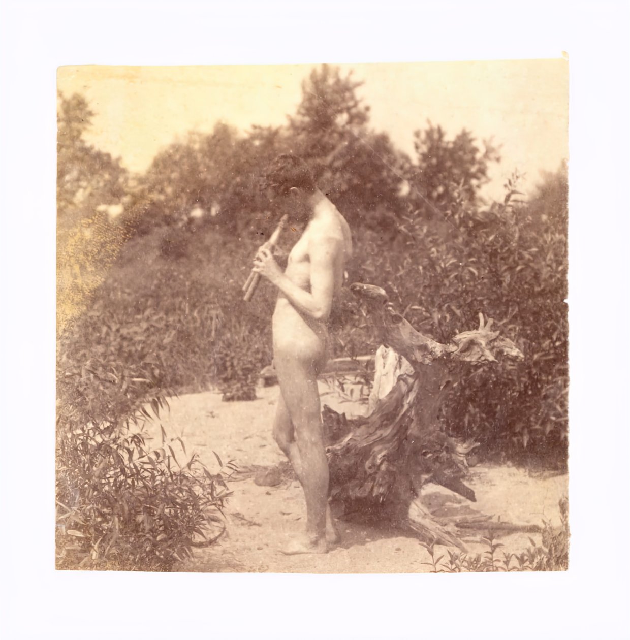 Standing Piper Study pro Arcadia, c. 1883. od Thomas Eakins