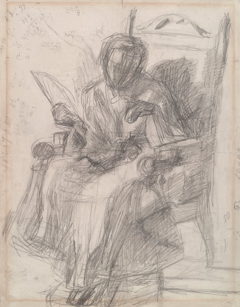 Studie pro dívku s kočkou- - Katherine od Thomas Eakins