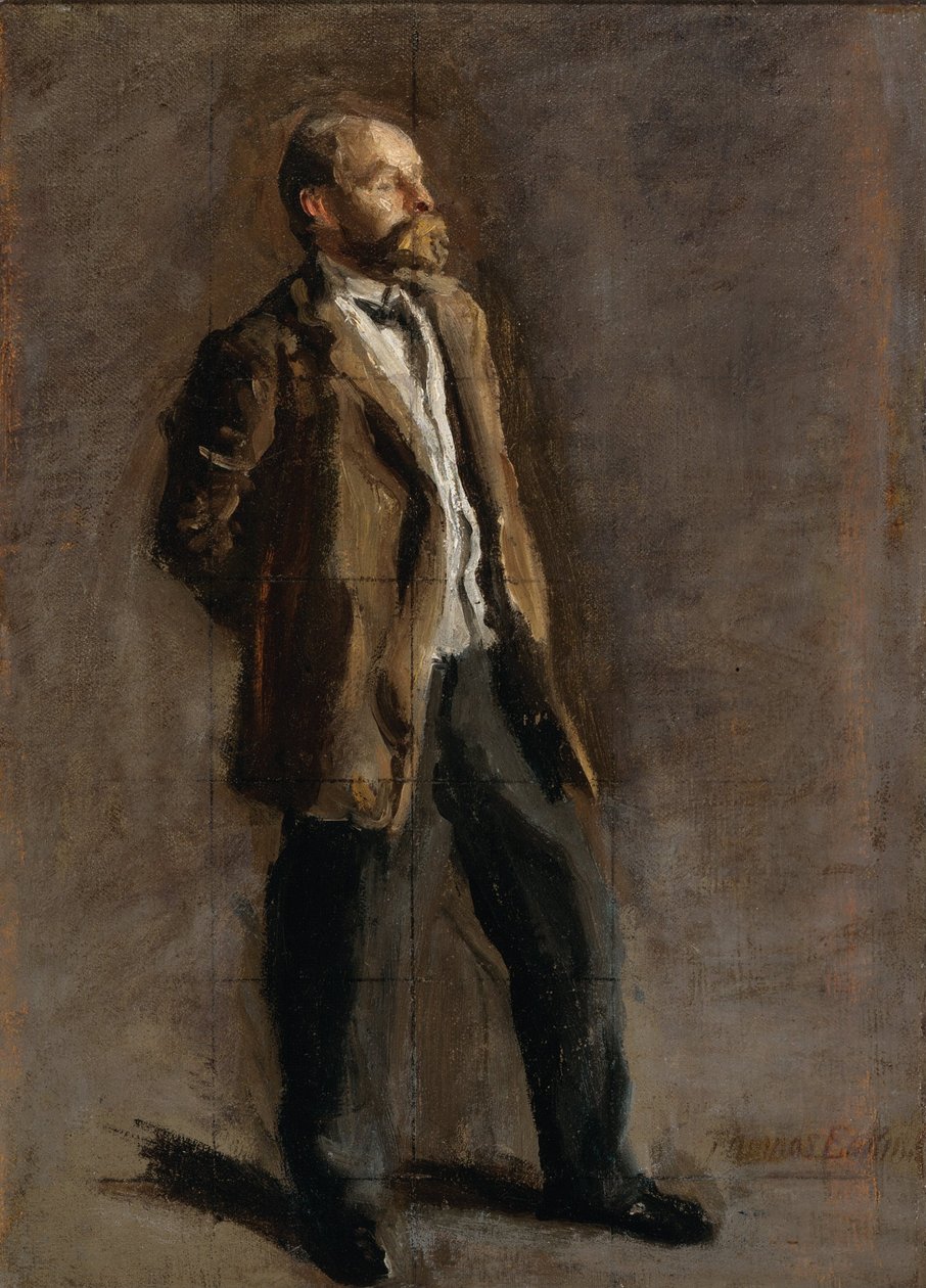 Studie pro portrét Johna McClure Hamiltona od Thomas Eakins