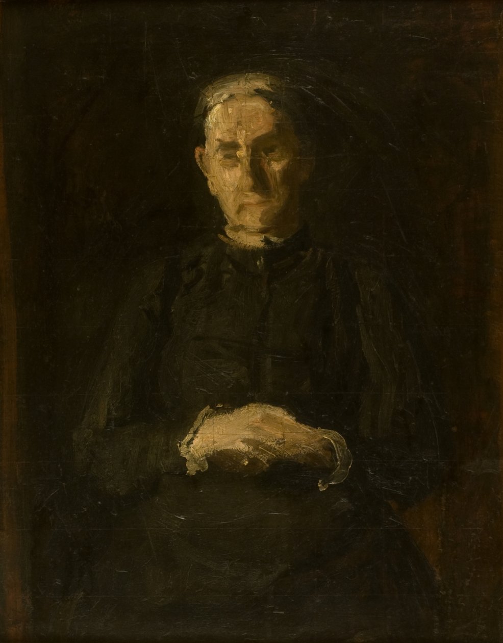 Studie k dílu „Portrét paní Elizabeth Duane Gillespieové“ od Thomas Eakins