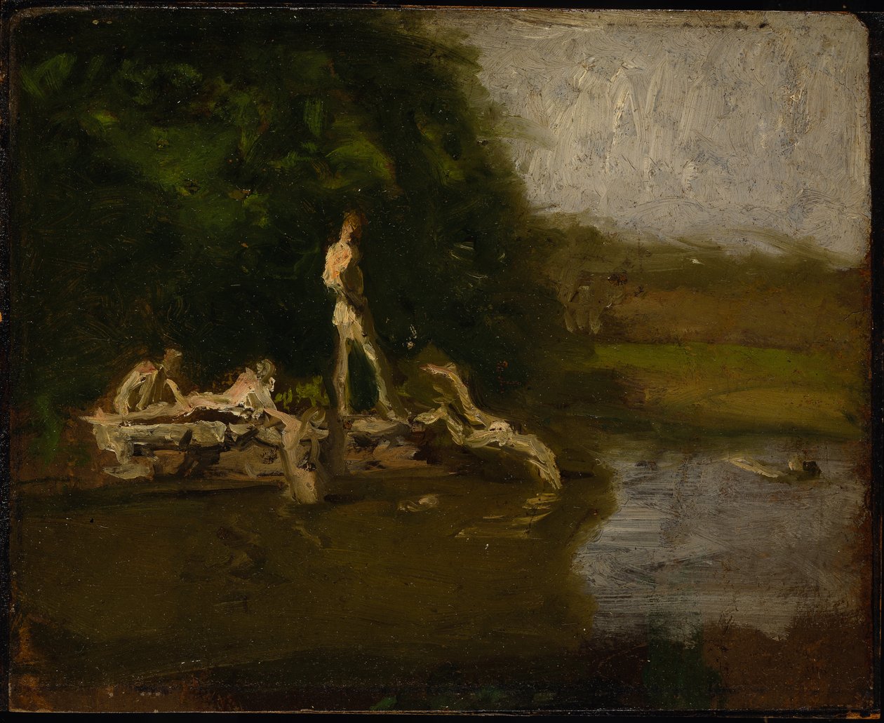 Studie pro "Koupaliště" od Thomas Eakins