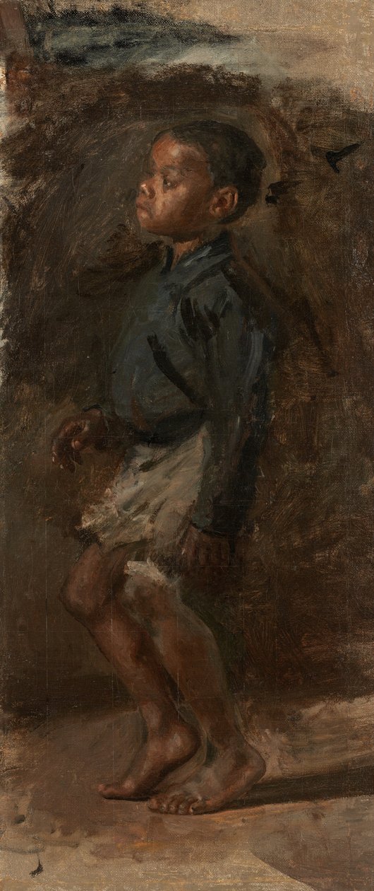 Studie pro černošský Boy Dancing: The Boy, pravděpodobně 1877. od Thomas Eakins