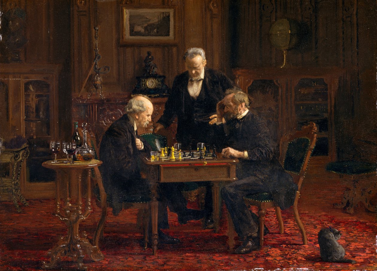 Šachisté, 1876 od Thomas Eakins
