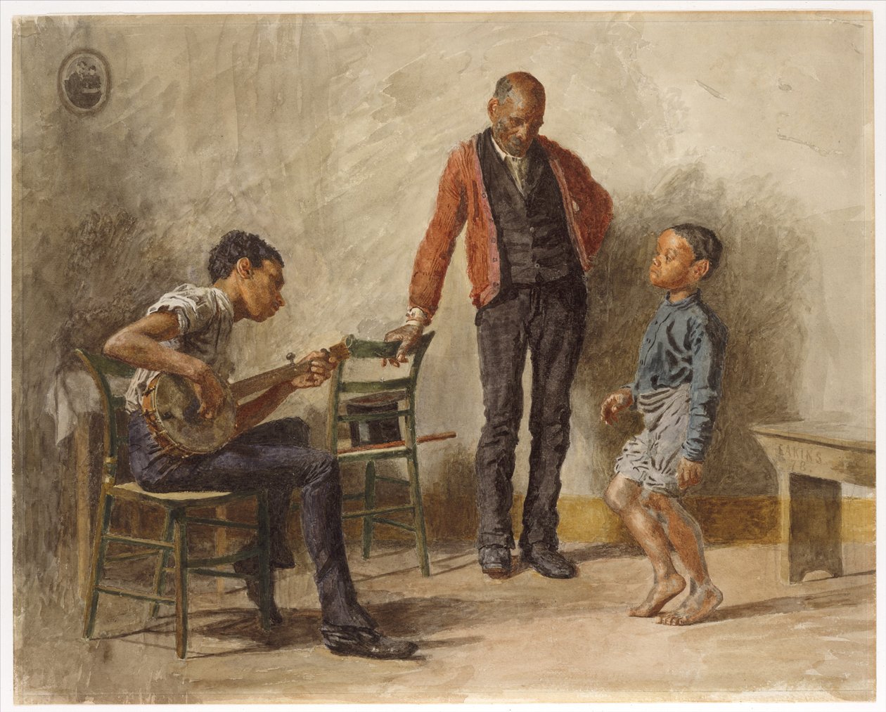 Lekce tance od Thomas Eakins