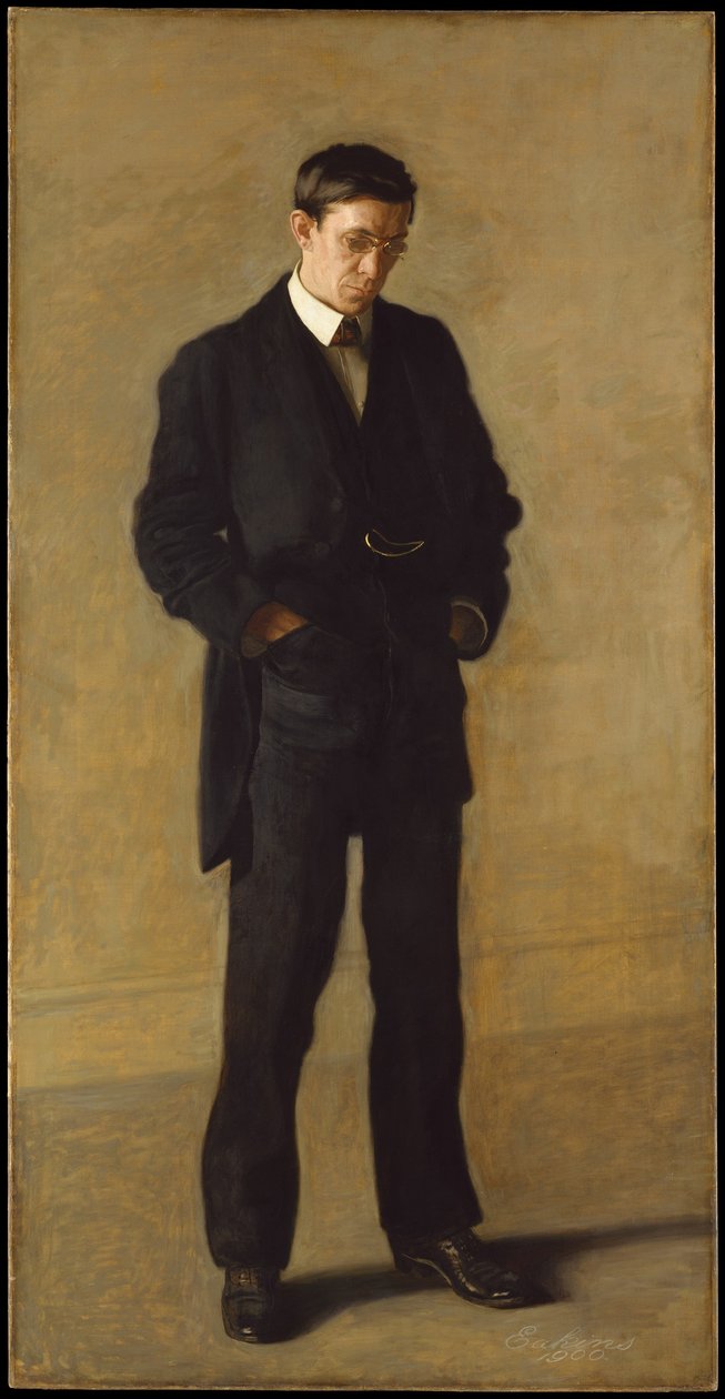 Myslitel: portrét Louise N. Kentona od Thomas Eakins