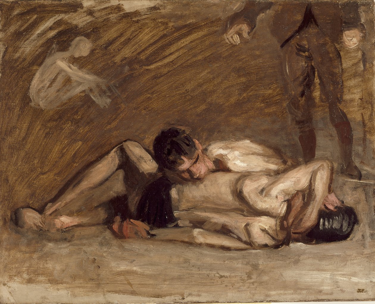 Zápasníci od Thomas Eakins