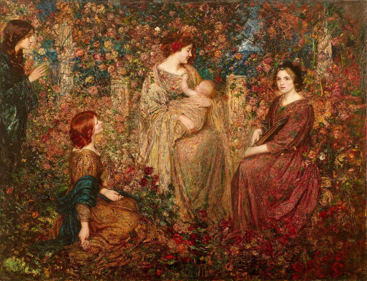 Dítě (olej na plátně) od Thomas Edwin Mostyn
