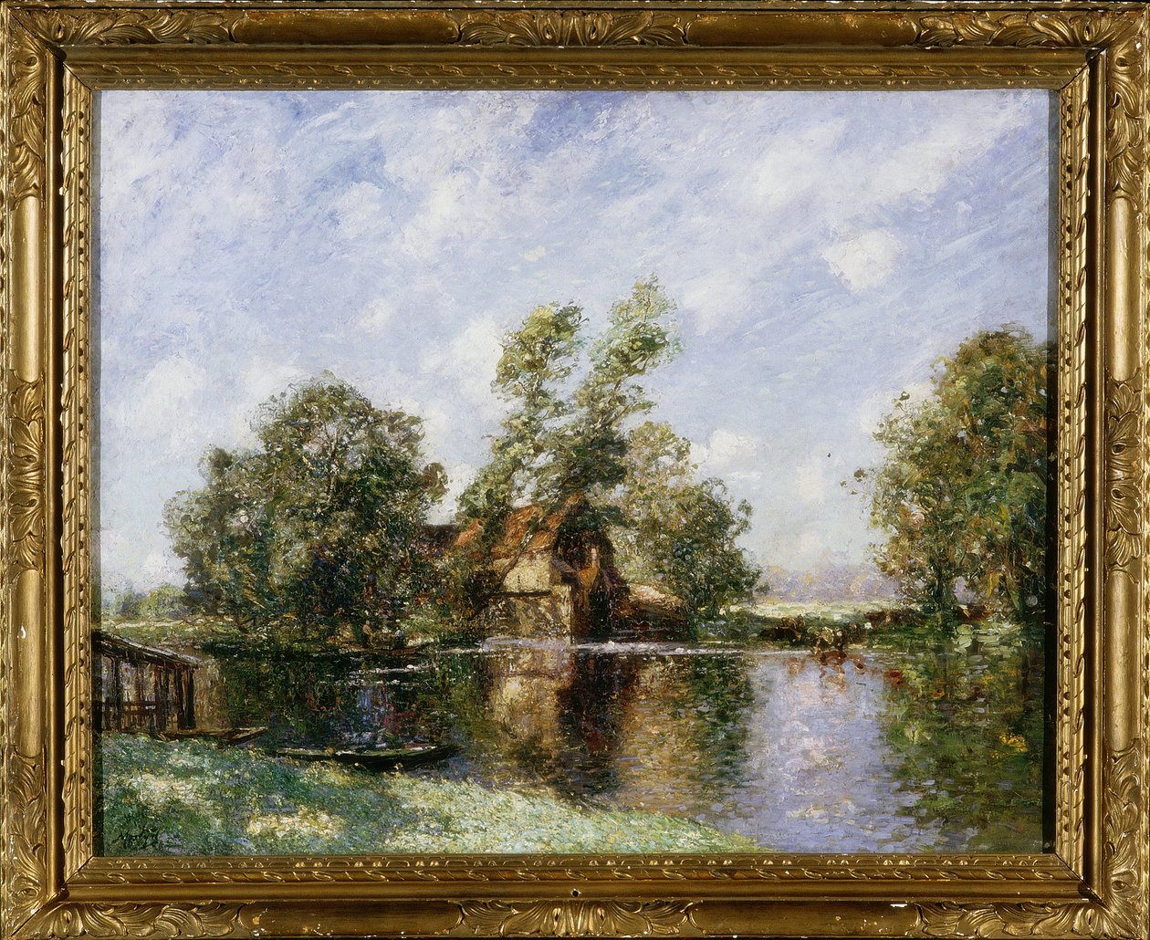 The Old Mill, Houghton, Cambridgeshire, kolem roku 1907 od Thomas Edwin Mostyn