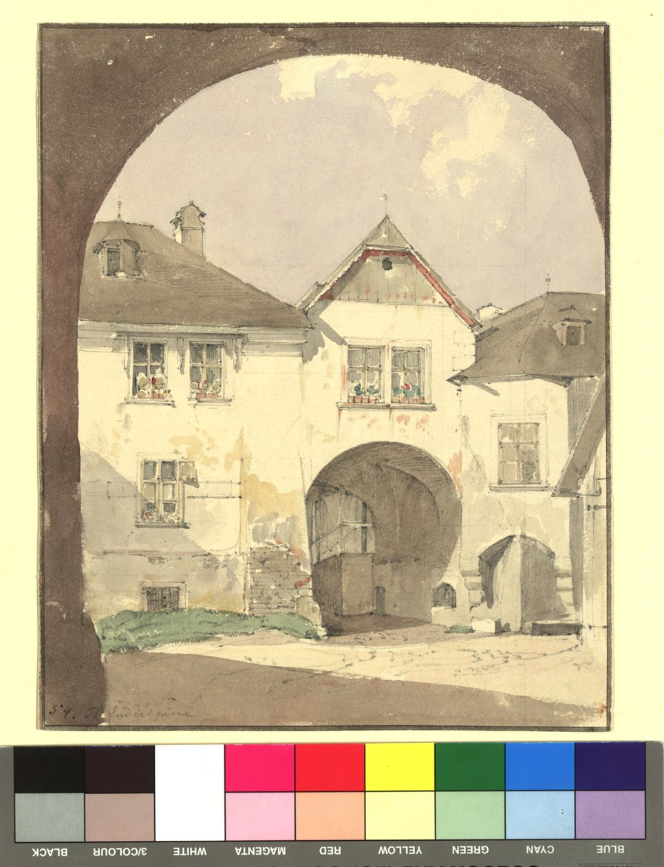 Motiv z Klosterneuburgu (domy) od Thomas Ender