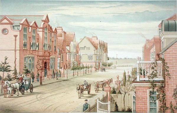 Bedford Park, Londýn od Thomas Erat Harrison