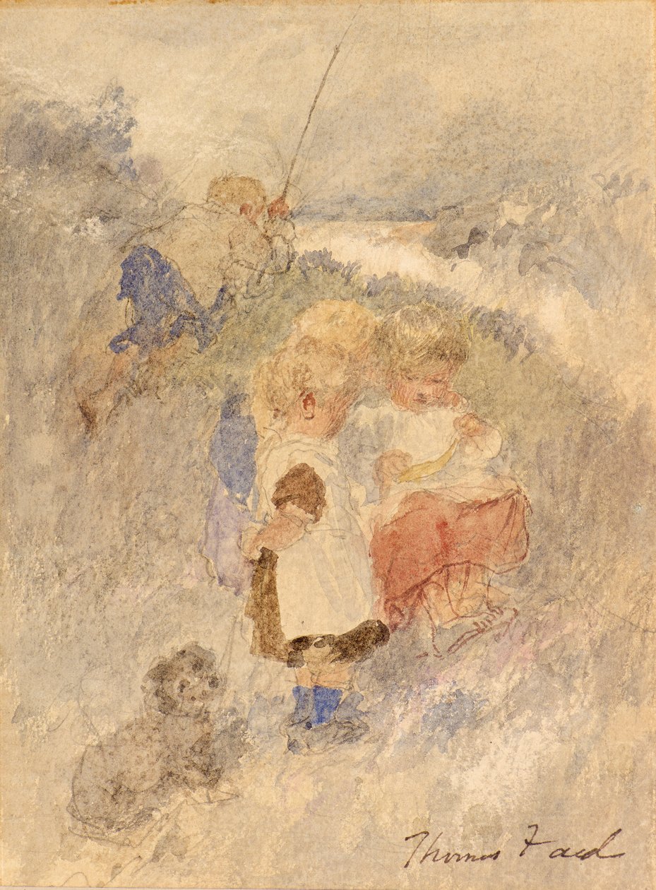 Děti Rybaření od Thomas Faed