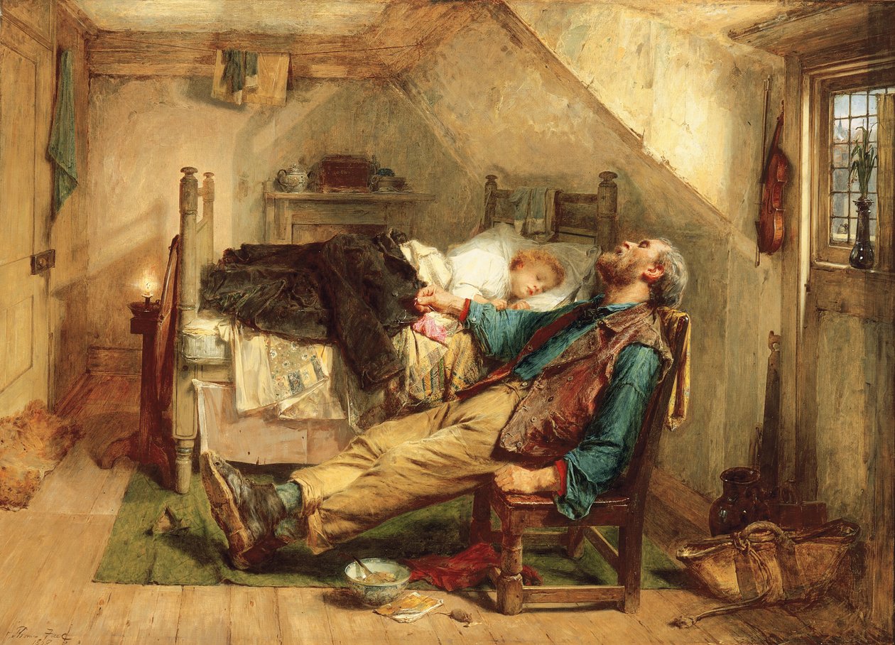 Opotřebovaný, 1868 od Thomas Faed