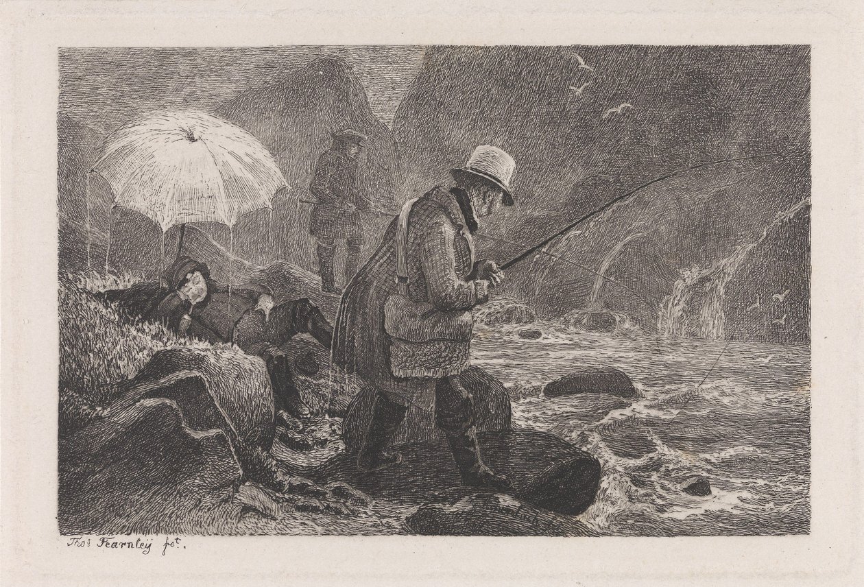 Rybáři v Sognu od Thomas Fearnley