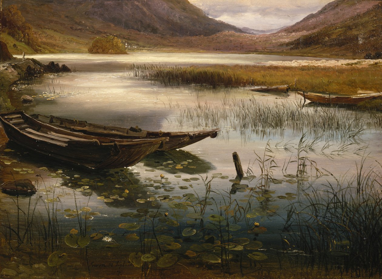 Lodě a lekníny od Thomas Fearnley