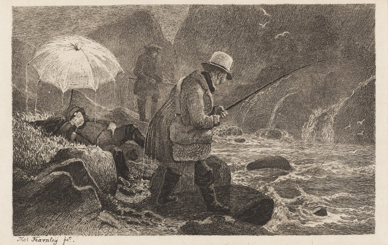 Rybolov v Sognu od Thomas Fearnley