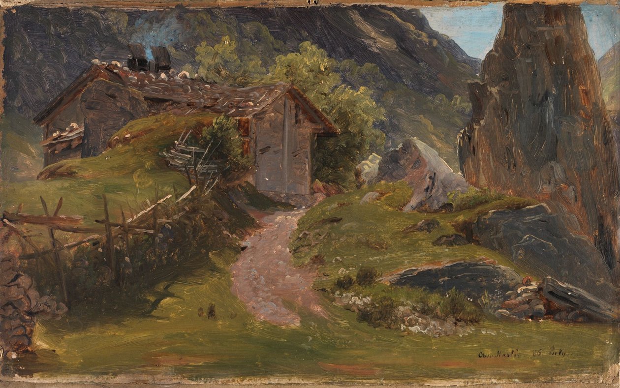 Z Oberhasli ve Švýcarsku od Thomas Fearnley