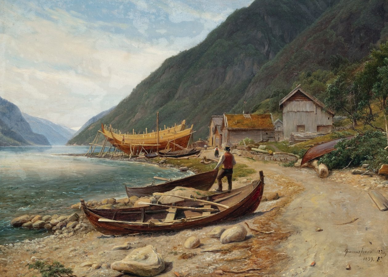 Gravensfjord od Thomas Fearnley